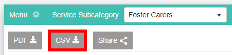 Download as CSV